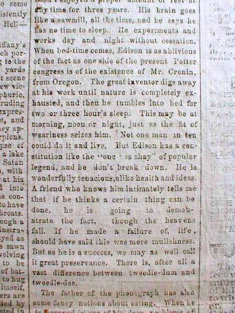 Thomas edison essay