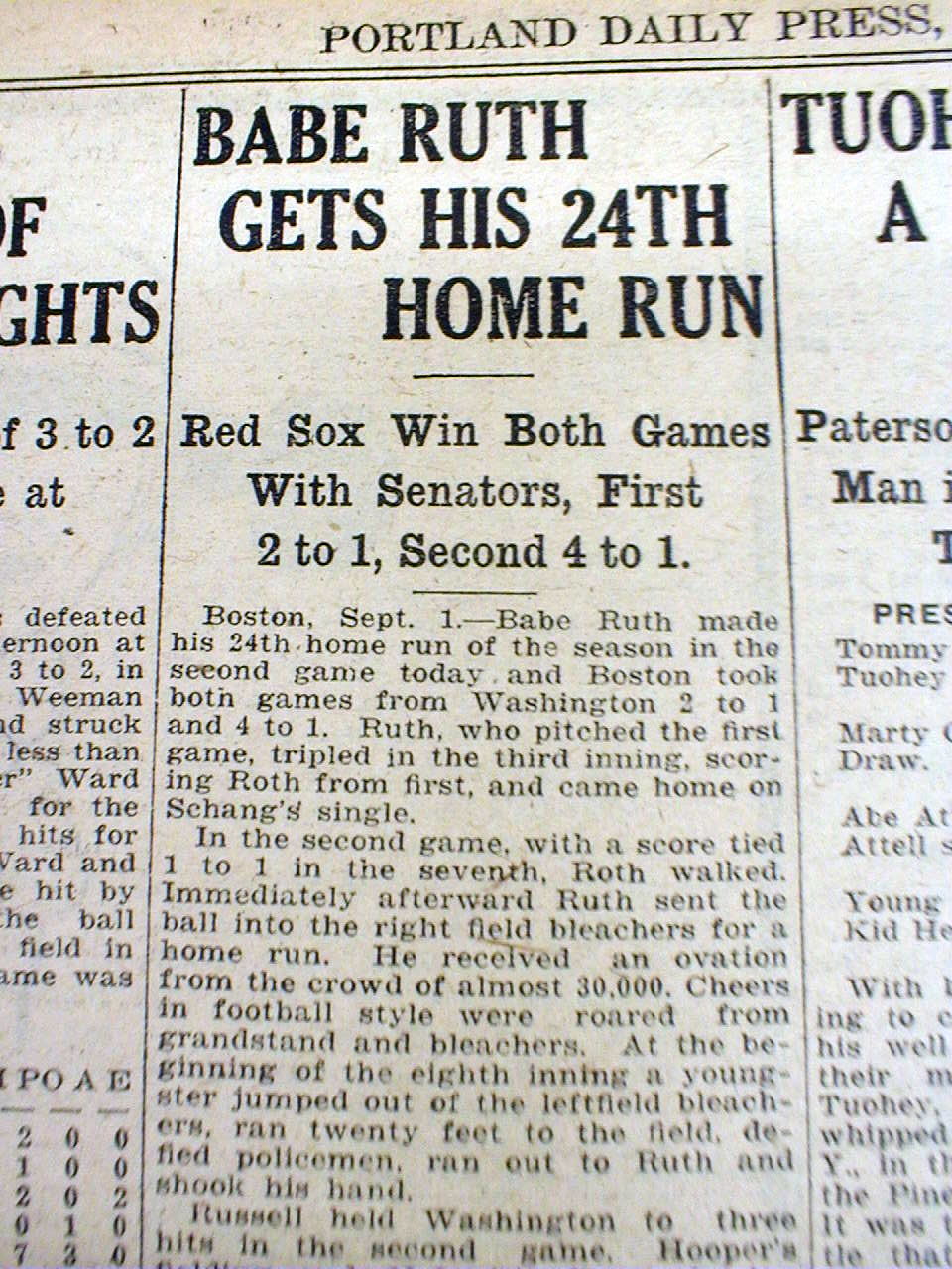 Babe ruth home runs image