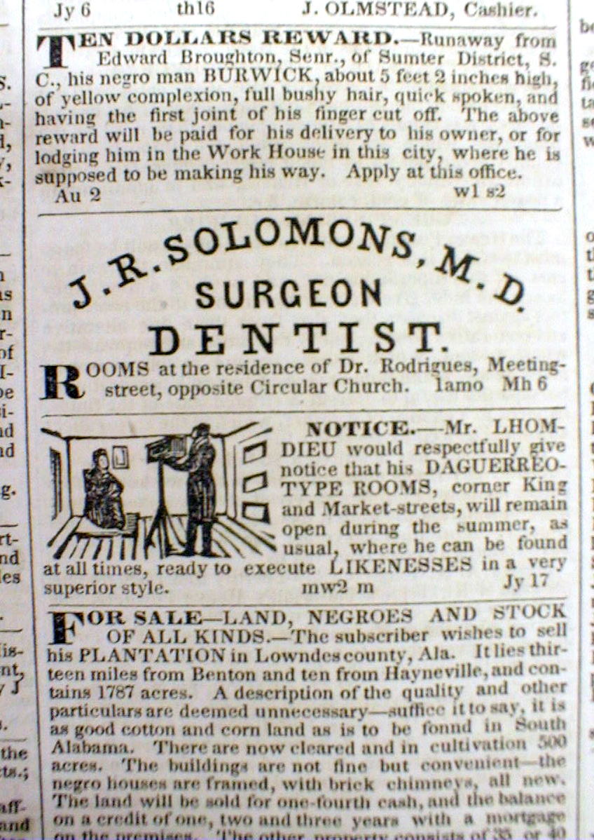 1848 Charleston Daily Courier newspaper SOUTH CAROLINA w early