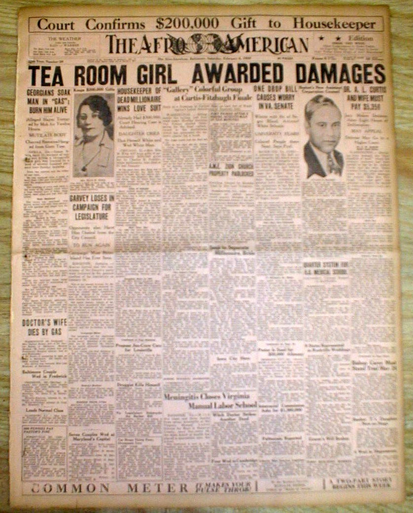 1930 AfricanAmerican newspaper NEGRO MAN TORTURED & LYNCHED at OCILLA