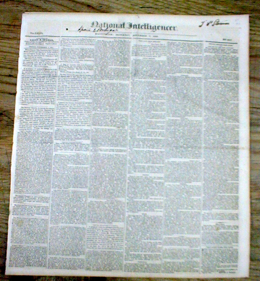 1835 newspaper BATTLE of GONZALES The BEGINNING of the TEXAS WAR of