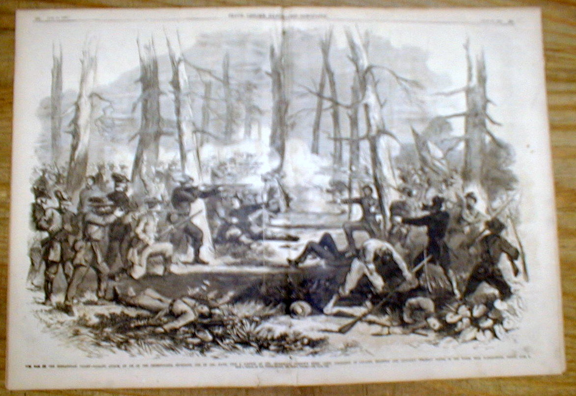 1862 Leslies Illustrated Civil War newspaper w/ BATTLE of HARRISONBURG