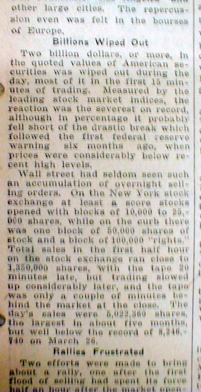 Options trading stock market crash